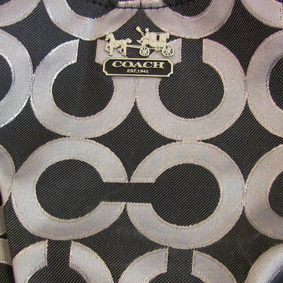 Silver COACH Shoulder Purse/ Handbag - Picture 2 of 9